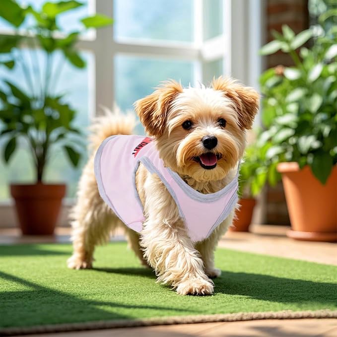 4 Pack Dog Shirts Summer Printed Puppy Clothes Novel Sleeveless Pet T Shirts - Image 4