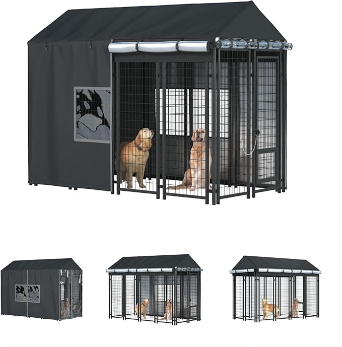 Outdoor Dog Kennel Cover by LYBOSH