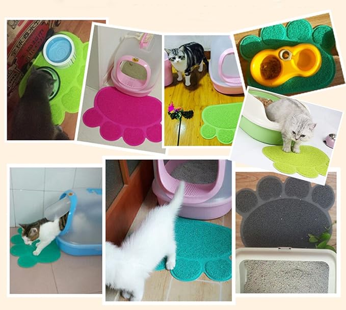 PVC Pet Dog Cat Puppy Kitten Dish Bowl Food Water Feeding Placemat, Non-Slip - Image 7