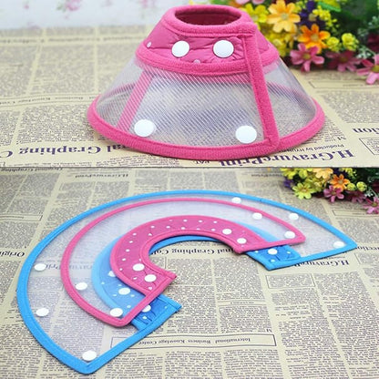 Pet Cone Recovery Dog Cone Adjustable Dog Collar Clear Padded Collar - Image 5