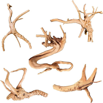 majoywoo Natural Driftwood for Aquarium Decor Fish Tank Decorations, Reptile by Majoywoo