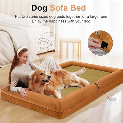 Large Dog Bed Orthopedic Washable: Beds Bolster XXL Bed Big XLarge Dogs Egg - Image 3