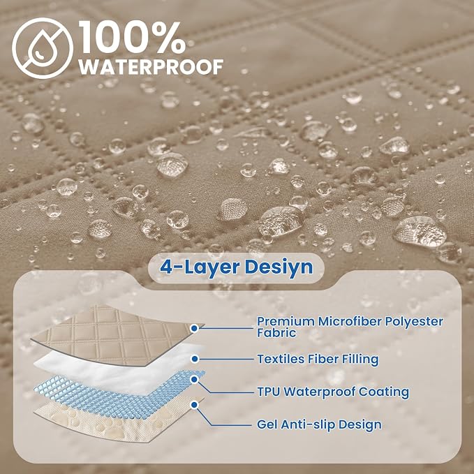 Waterproof Dog Bed Cover Pet Blanket, Soft Couch Cover - Image 2