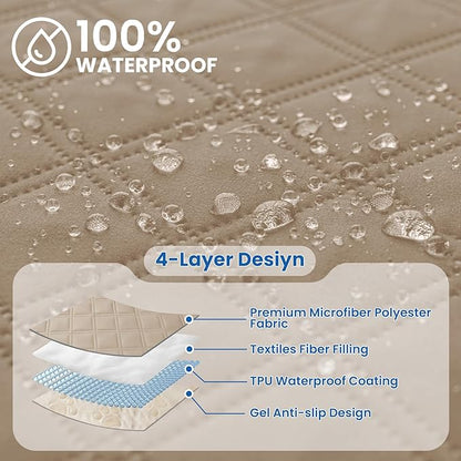 Waterproof Dog Bed Cover, Non-Slip Dog Blanket - Image 2