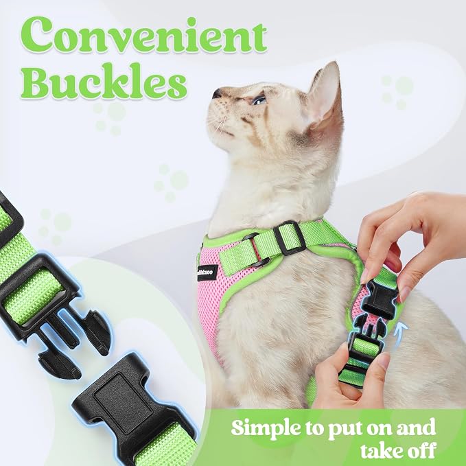 rabbitgoo Cat Harness and Leash Set, Escape Proof Soft Adjustable Vest Harnesses - Image 2