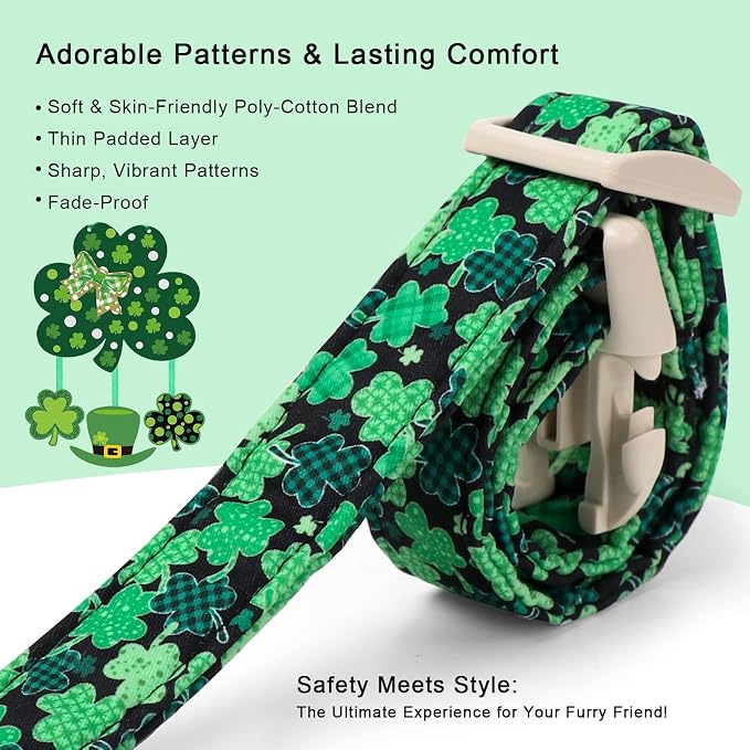 St Patricks Day Dog Collar for Medium Dogs - Image 5