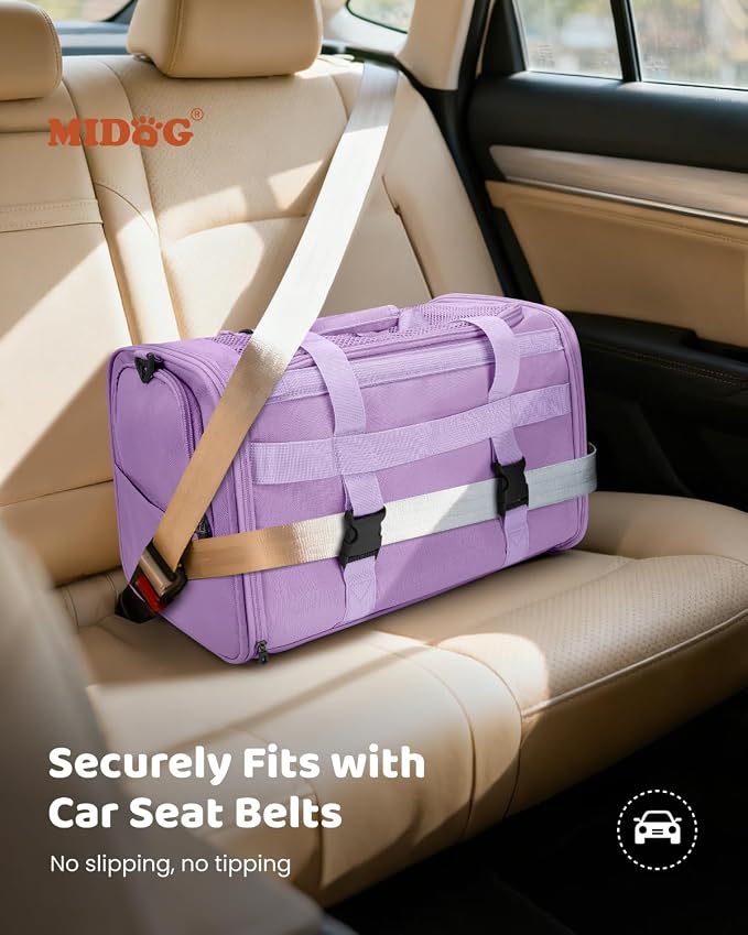 MIDOG Cat Carrier Soft for Small to Medium-Sized Cats, TSA Airline Approved - Image 6