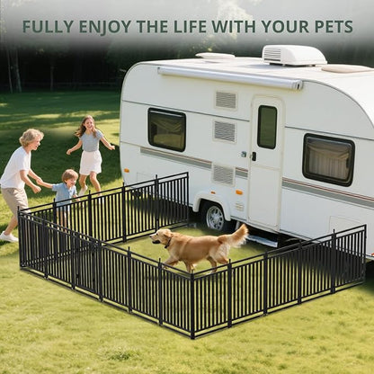 Dog Fence Outdoor for Yard Indoor Dog Playpen 32" Height 16 Panels Portable Dog - Image 6