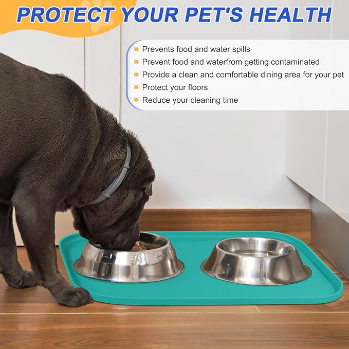 Silicone Pet Feeding Mat with Raised Edge - Image 5
