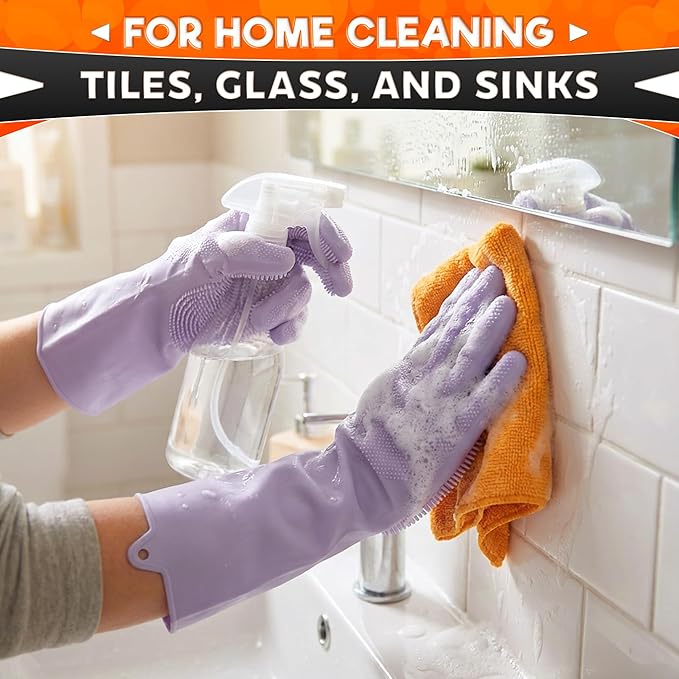 Cat & Dog Washing Gloves for Bathing – 2-in-1 Design Dog Scrubbing Gloves for - Image 7