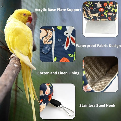 ShuRung Parrot Cockatiel Warm House Bird Nest Bed Winter Hanging Hammock Birds - Image 4