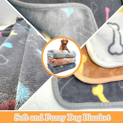 Dog Blankets for Medium Large Dogs Washable, 3 Pack Pet Blanket Washable 41" x - Image 3