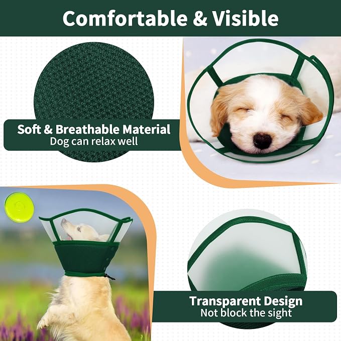 Allroaring Dog Cone Collar After Surgery, Soft Dog Cones - Image 4