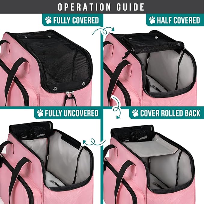 PetAmi Small Dog Purse Carrier, Soft-Sided Pet Carrier Bag - Image 5