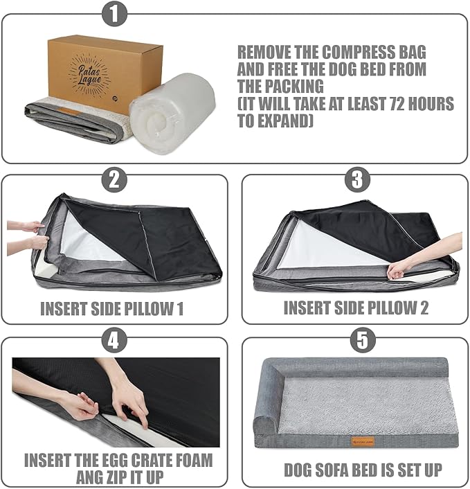 Patas Lague Orthopedic Jumbo Dog Bed - Image 7