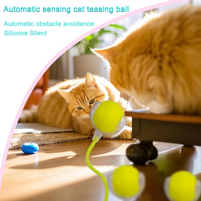 Interactive Cat Dog Toy Ball: Indoor Small Automatic Moving Smart Rolling Fun - Image 7