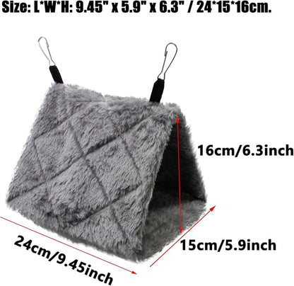 Warm Bird Nest House Shed Hut Parrot Sleeping Bed Hanging Hammock Snuggle Cave - Image 2