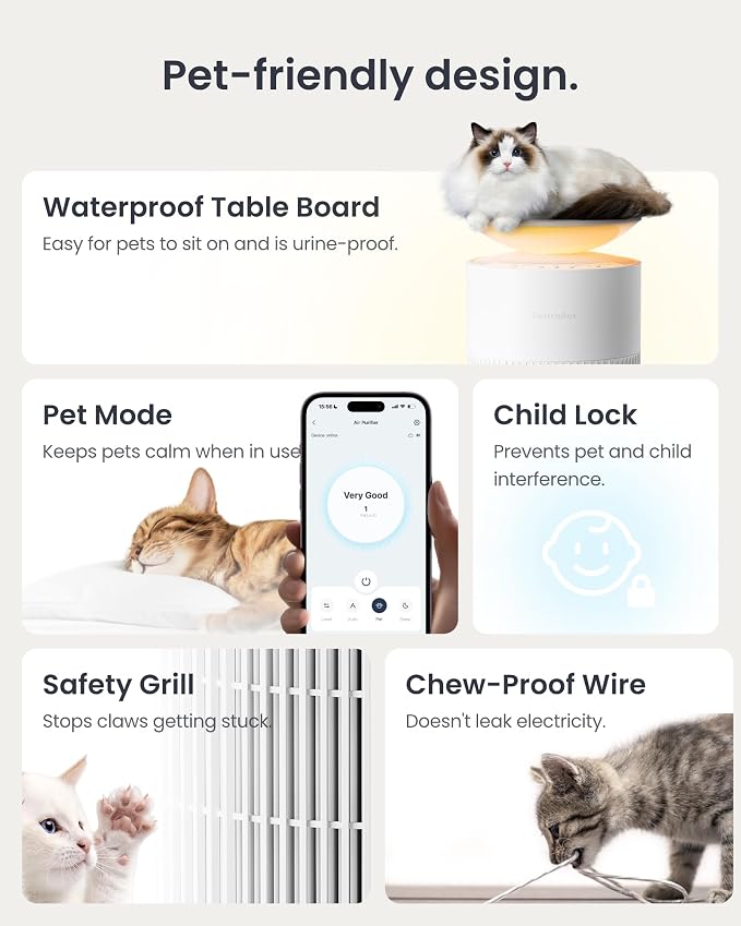 SwitchBot Air Purifier for Home up to 3620 ft², HEPA Air Purifier - Image 8
