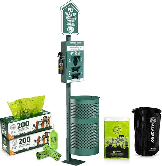 ALAGPRO® Pet Waste Station Outdoor Dog Waste Station by ALAGPRO