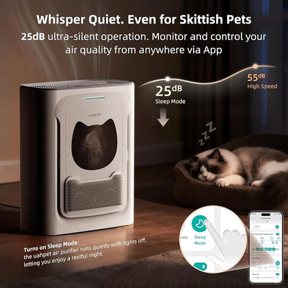 uahpet Pet Air Purifier for Home, Smoke for Large Rooms up to 2100 Ft² - Image 6