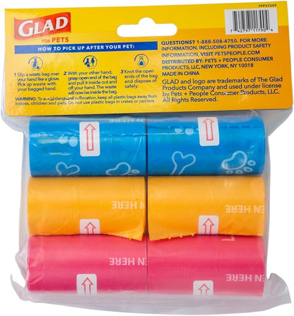 Glad for Pets Scented Waste Bags, Tear Resistant Pet Poop Pick-up Bags - Image 3