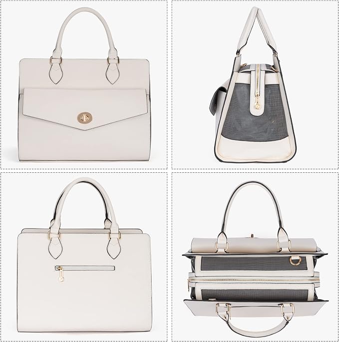 Stylish Pet Carrier Purse Leather Bag - Image 3
