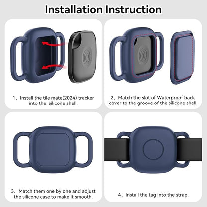 DDJ 2-Pack Dog Collar Holder for Tile Life360 Mate 2022 Tracker, Waterproof - Image 9