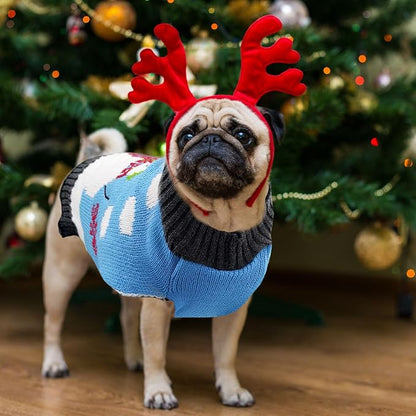 Pet Christmas Dog Sweaters Cute Animal Snowman Printed Puppy Xmas Costumes - Image 8