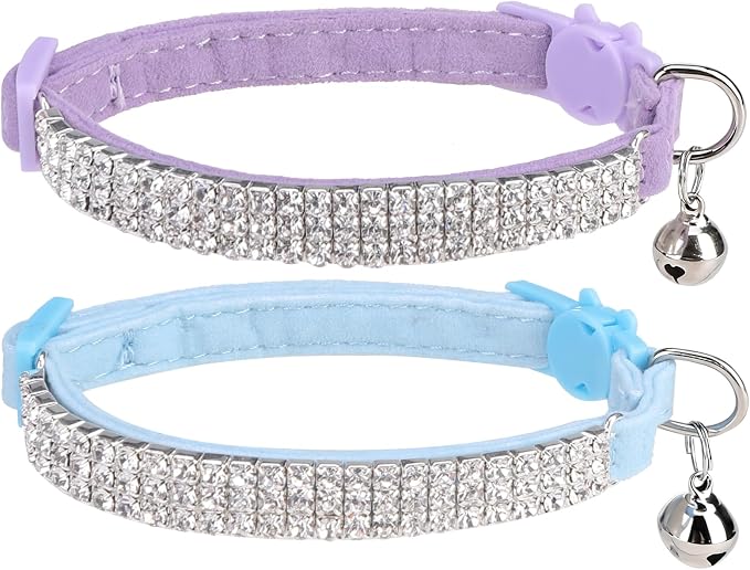 EXPAWLORER Soft Velvet Safe Cat Collars by EXPAWLORER