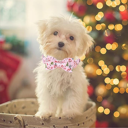 Christmas Dog Collar, Christmas Tree and Snowman Print Cute Winter Holiday - Image 5