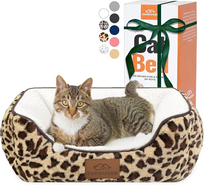Rectangle Cat Dog Bed for Large Medium Small Pets Indoor Outdoor Machine by Zerbuger