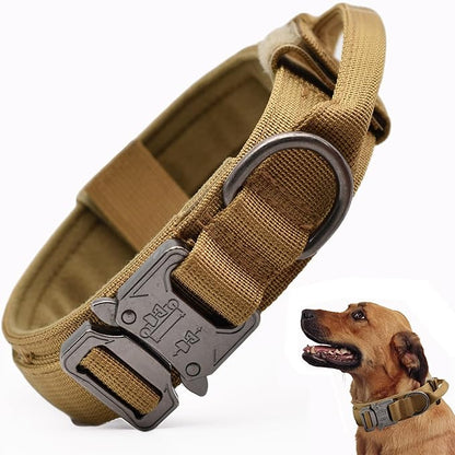 Tactical Dog Collar, Adjustable Military Training Nylon Dog Collar by CADONO