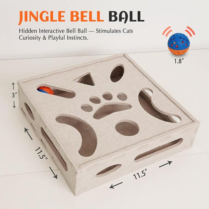 PETKARAY Felt Cat Puzzle Toy, Interactive Cat Toys - Image 6