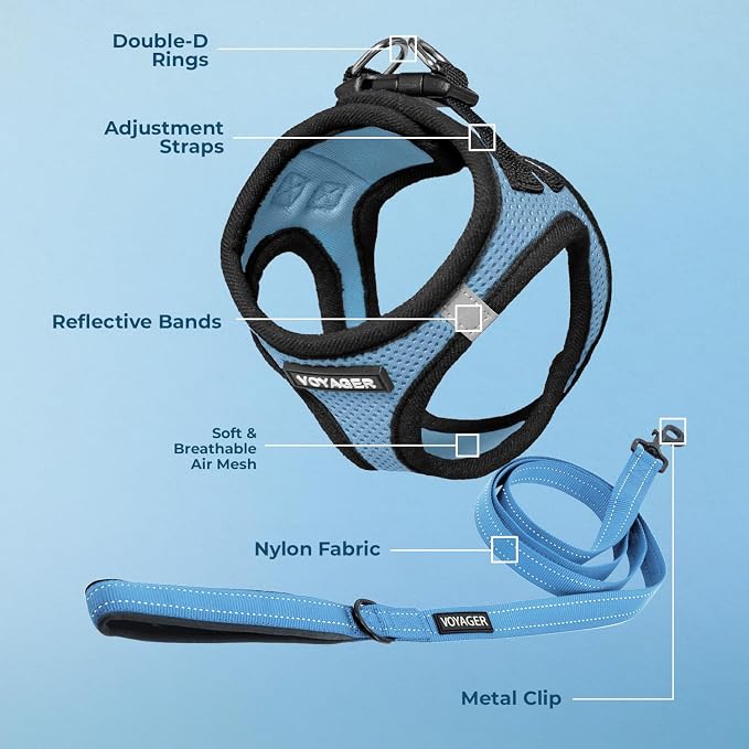 Best Pet Supplies Voyager Step-in Air All Weather Mesh Harness and Reflective - Image 3