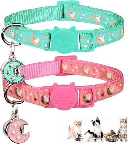 2Pcs Breakaway Cats Collars Cat Collars by Baeuppit