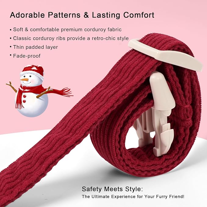 Cute Corduroy Dog Collar - Image 4