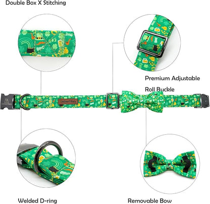 Lionheart glory Dog Bow Collar St. Patrick's Day Dog Collar - Image 2