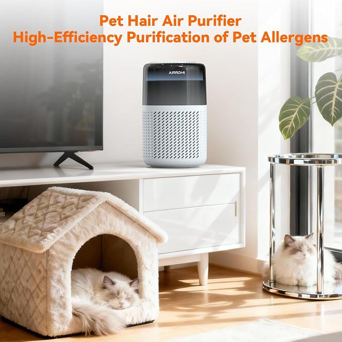 AIRROMI HEPA Air Purifier for Bedroom&Home, Pet Air Purifier for Home Pets - Image 9