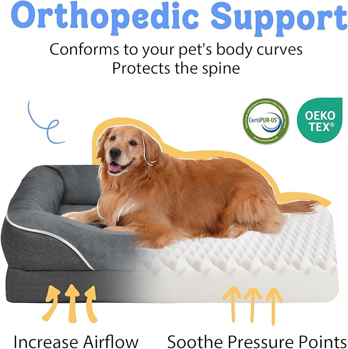 Washable Orthopedic Large Dog Bed - Image 2