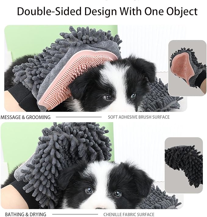 Dual Sided Pet Grooming Glove - Image 2