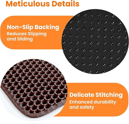 Extra Large Cat Litter Mat, 30x22 Inches Honeycomb Double Layer Cat Litter - Image 8