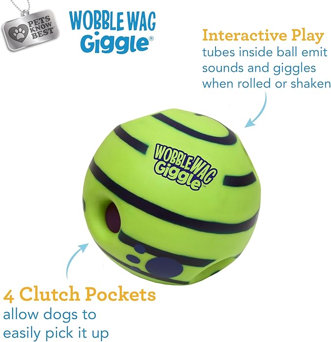 Wobble Wag Giggle Ball | Rolling Enrichment Toy - Image 3