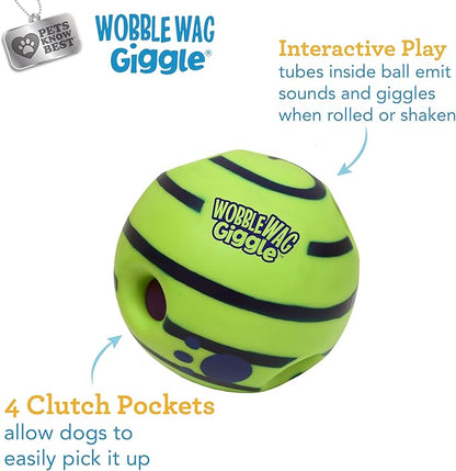 Wobble Wag Giggle Ball | Rolling Enrichment Toy - Image 3