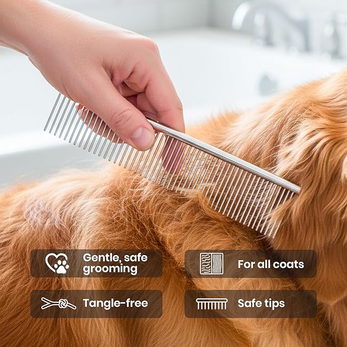 DELOMO Dog Washing Gloves with Comb: Soft and Gentle Silicone Pet Grooming - Image 6
