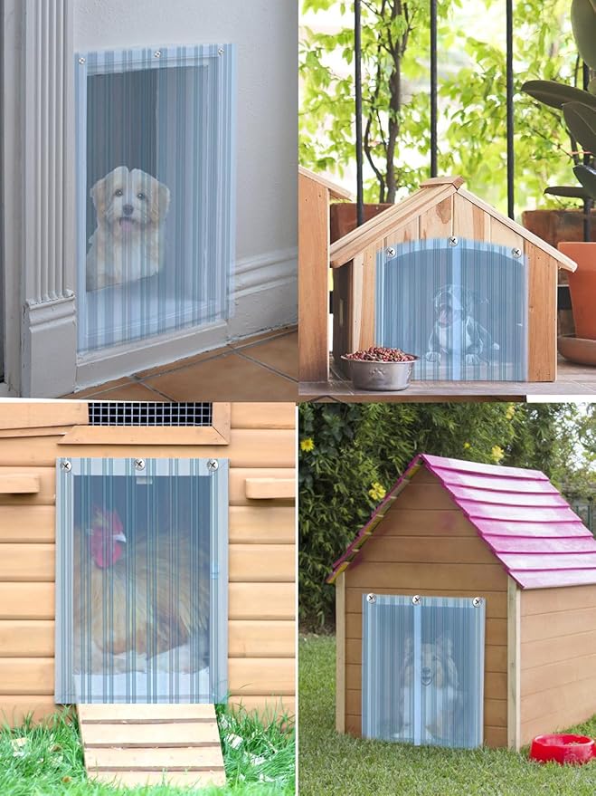 MEWTOGO 15.7 in x 4.9 ft Dog Door Replacement Flaps - Image 7
