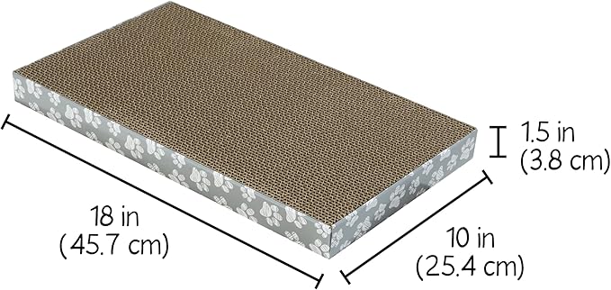 Kitty City Cat Scratcher– 3-Pack Durable Corrugated Cardboard Scratch Pads - Image 3
