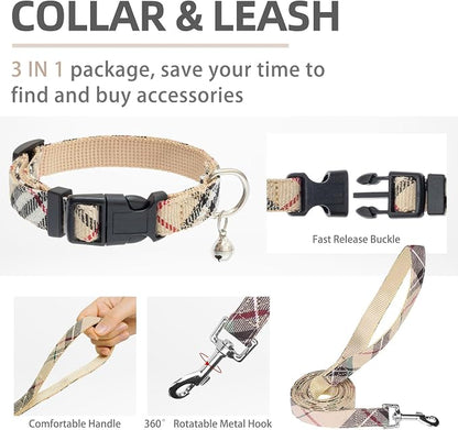 PUPTECK Adjustable Dog Harness Collar and Leash Set Step in No Pull Pet Harness - Image 4