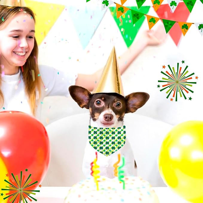 St. Patrick's Day Dog Bandana, 2 Pack Adjustable Holiday Party Pets Saint - Image 4