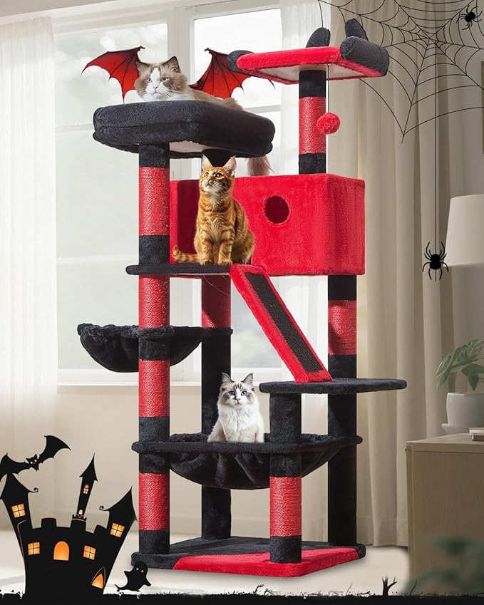 Taoqimiao Gothic Cat Tree 57.5-Inch, Cat Tower - Image 8