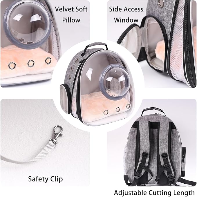Front Extension Cat Backpack Carrier, Pet Travel Backpack - Image 3